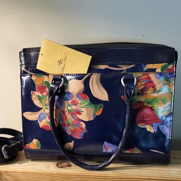 🌺Beautiful Patricia Nash Josselin Leather Satchel - Picture 12 of 16